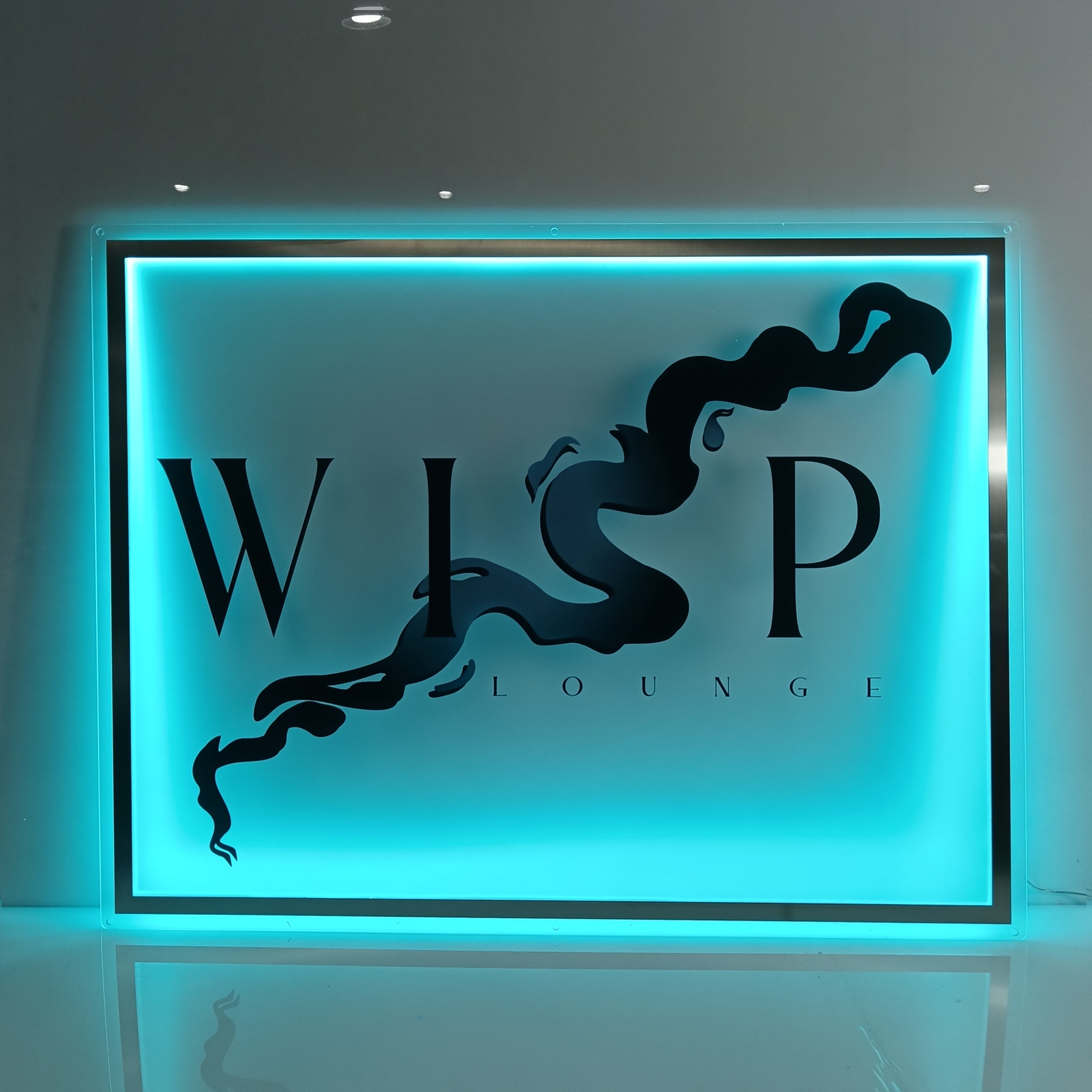 Custom Gold Backlit Sign