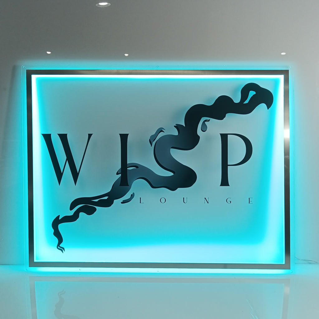 Custom Gold Backlit Sign