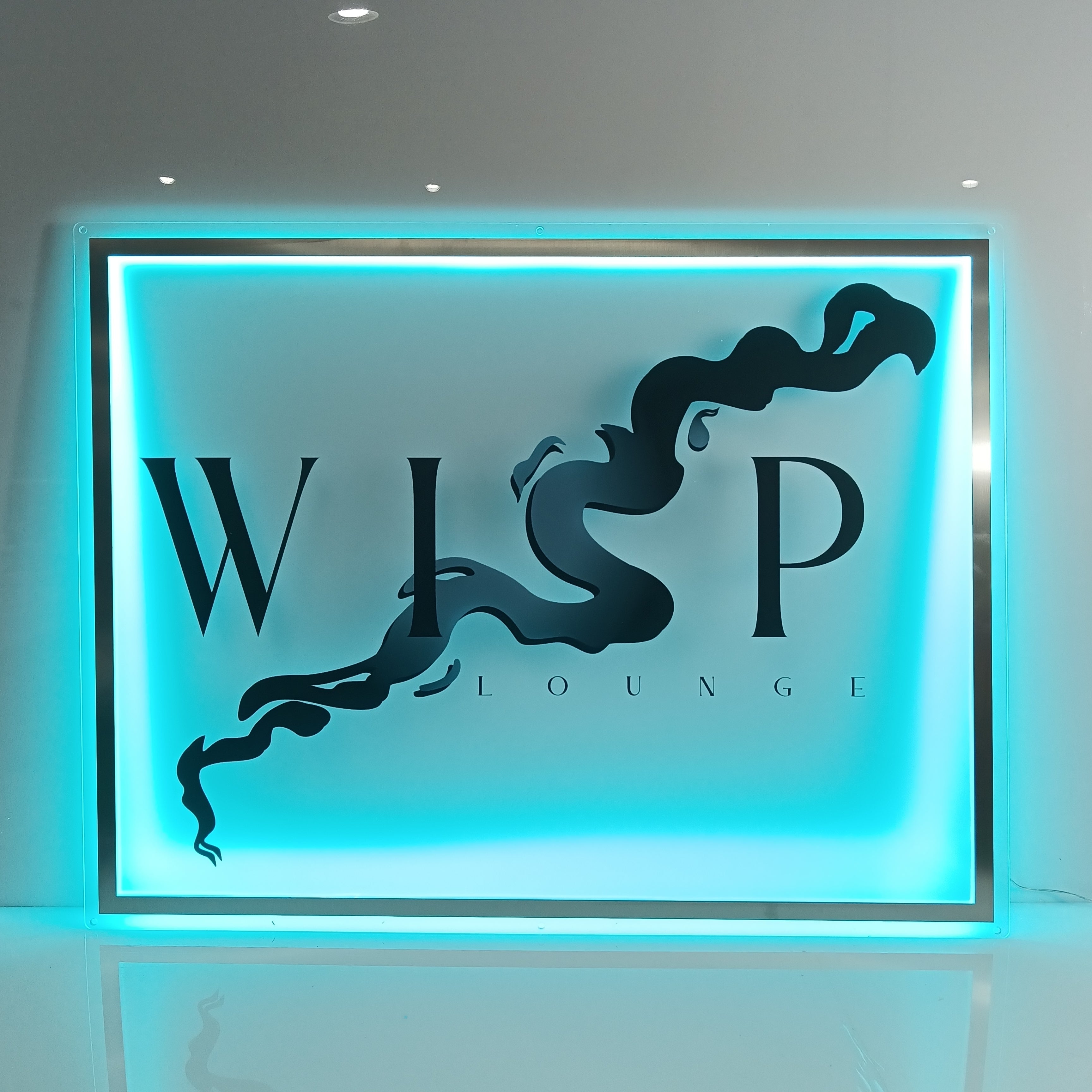 Custom Gold Backlit Sign