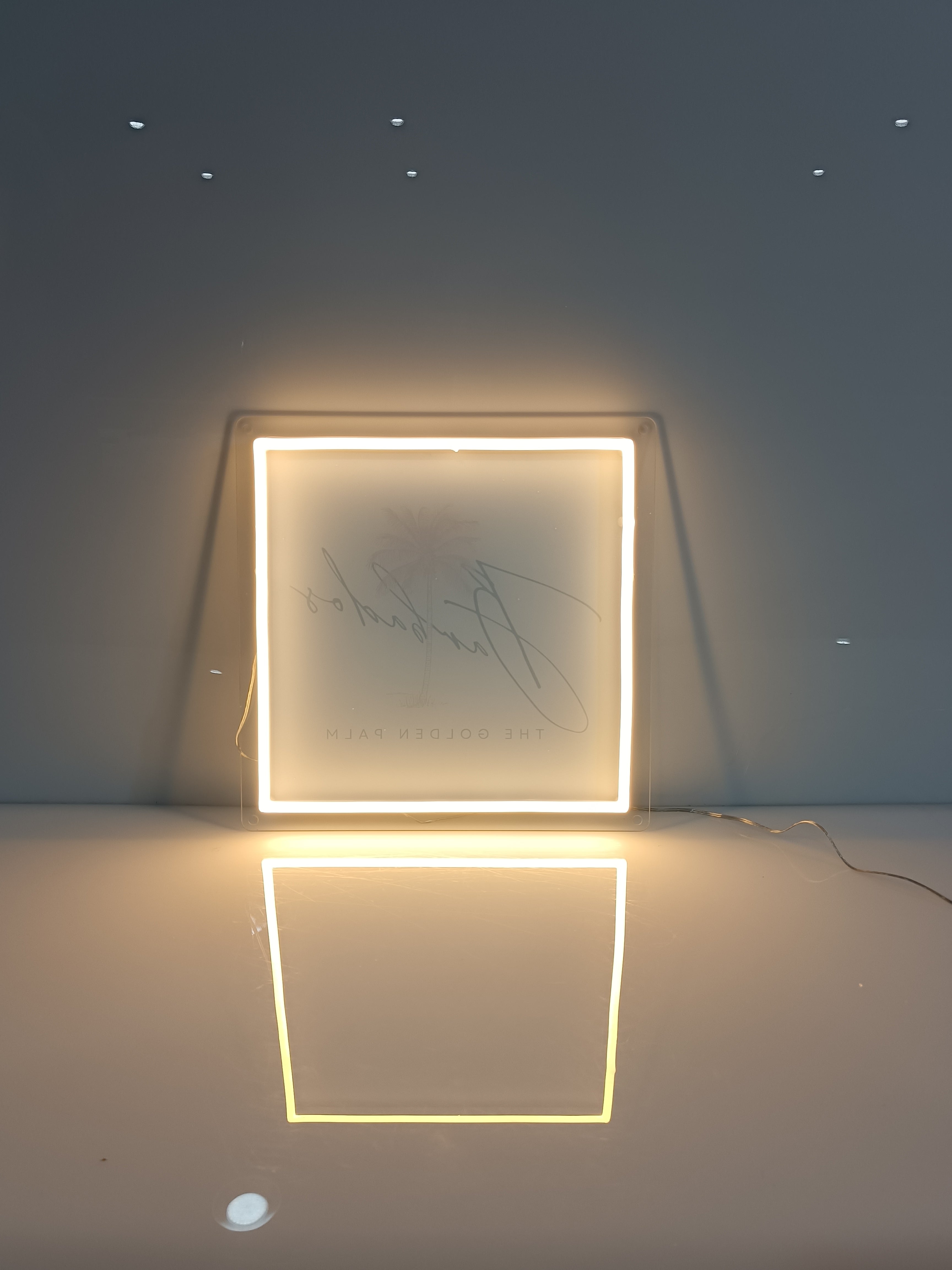 Custom Gold Backlit Sign