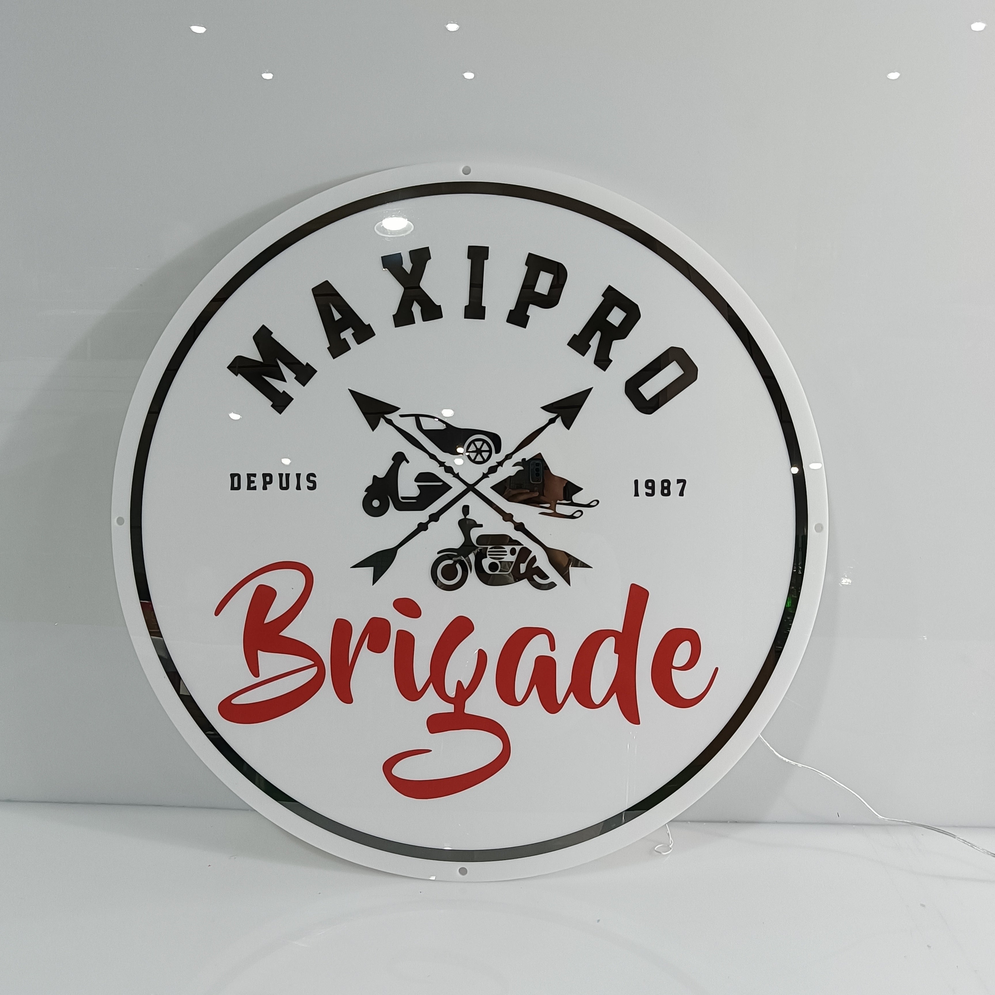 Custom Gold Backlit Sign